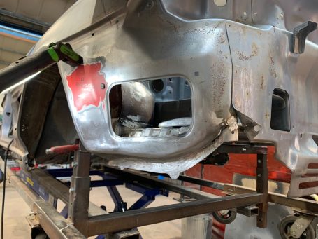 Toyota MR2 fabricated & welded rear panel