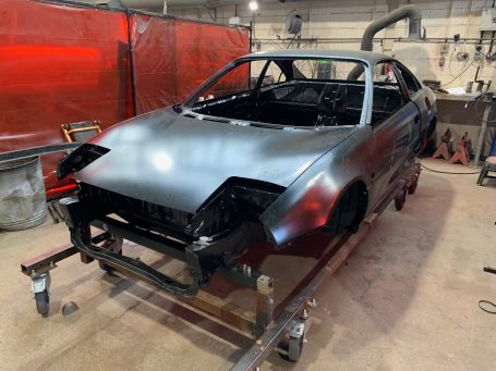 bare metal restored body shell MR2