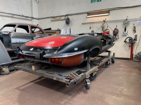 Jaguar E-Type roadster conversion
