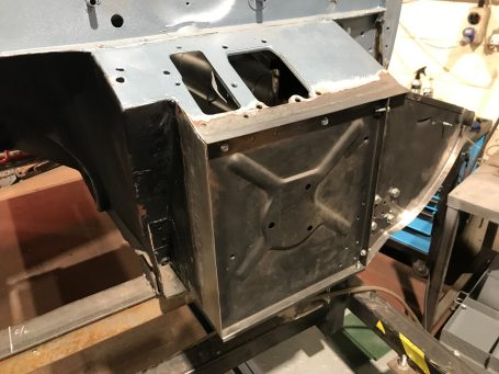 Jaguar E-Type toe-board replacement